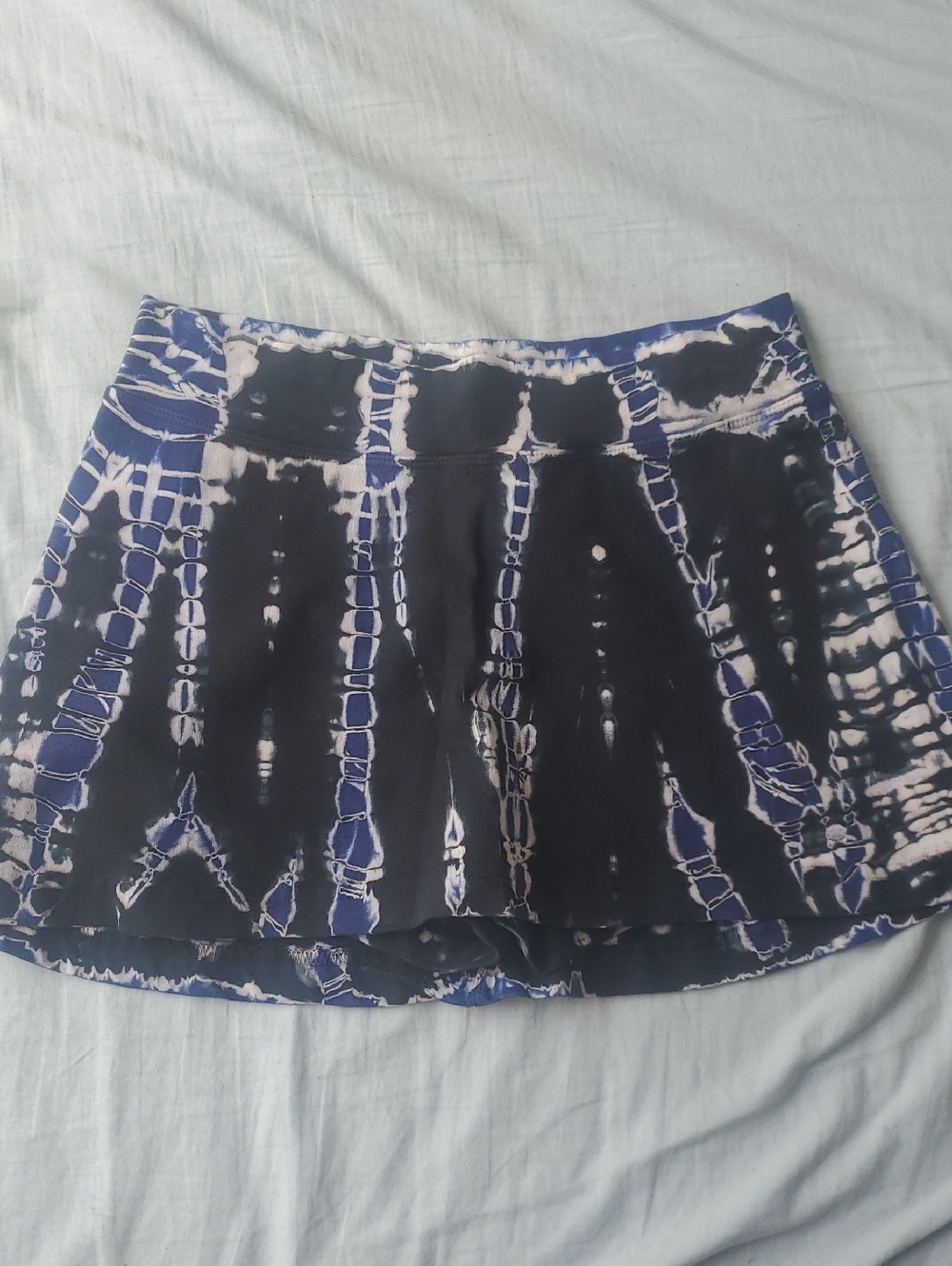 Hard Tail Women's Tie-Dye Skort in Blue and Black Size S